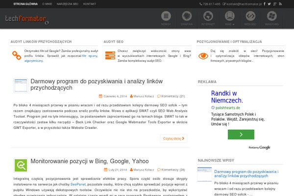 Herald theme site design template sample