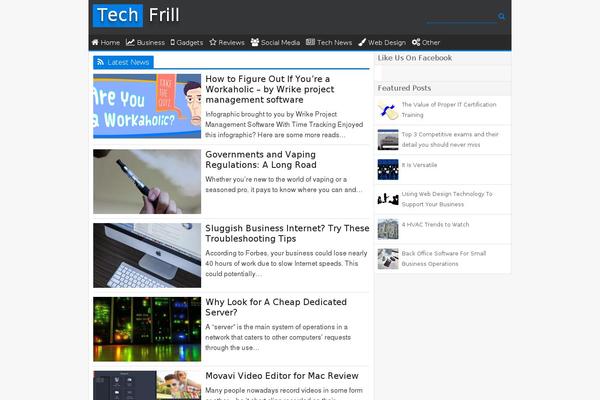 Techblog theme site design template sample