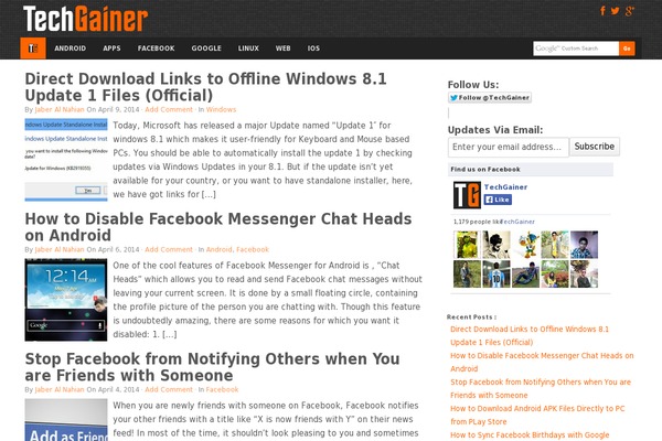 Site using Custom Scrollbar plugin