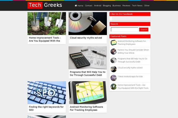 Techblog theme site design template sample
