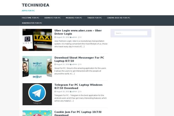 MH TechMagazine theme site design template sample