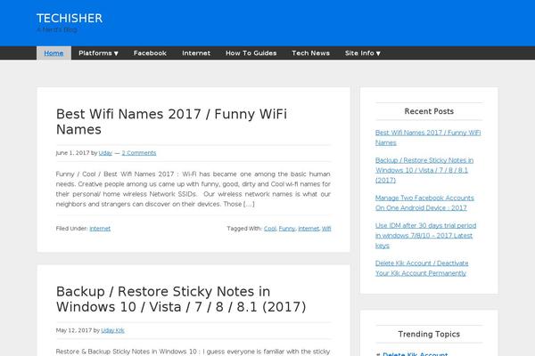 WordPress website example screenshot