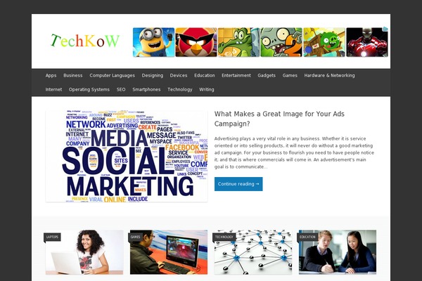 Flex Mag theme site design template sample