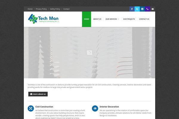 CoWorker theme site design template sample
