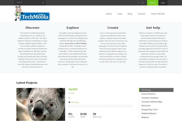 techmoola.com site used Funding_press