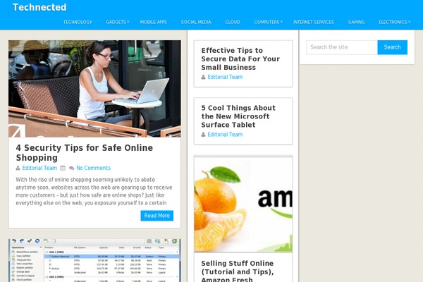 Herald theme site design template sample