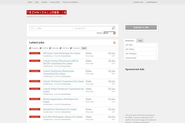 Jobroller theme site design template sample