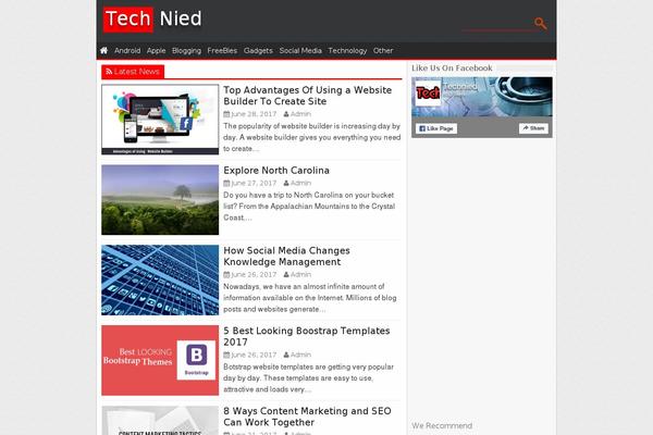 Techblog theme site design template sample