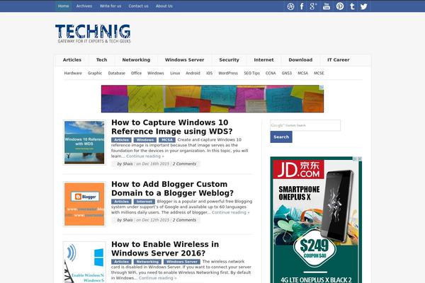 Publisher-child theme site design template sample