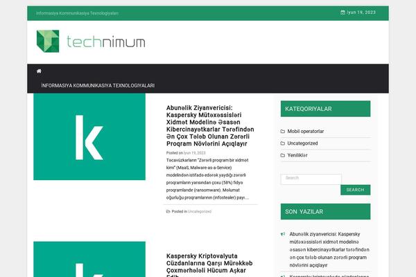 technimum.com site used Greenturtle-mag