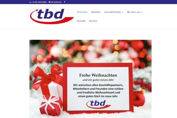 Divi Child theme site design template sample