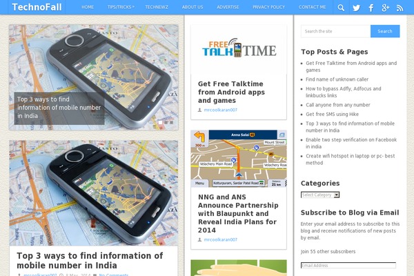 technofall.com site used MagazineX