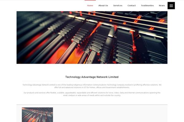 Tech theme site design template sample