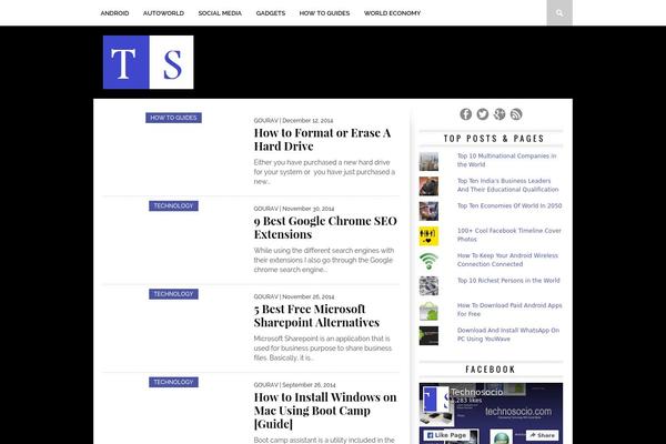 technosocio.com site used Magazine Edge