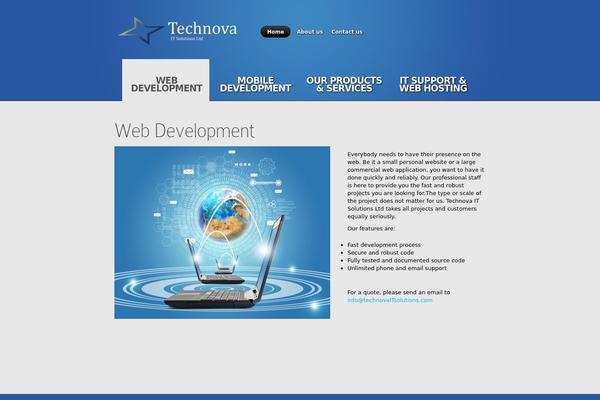 Nova theme site design template sample