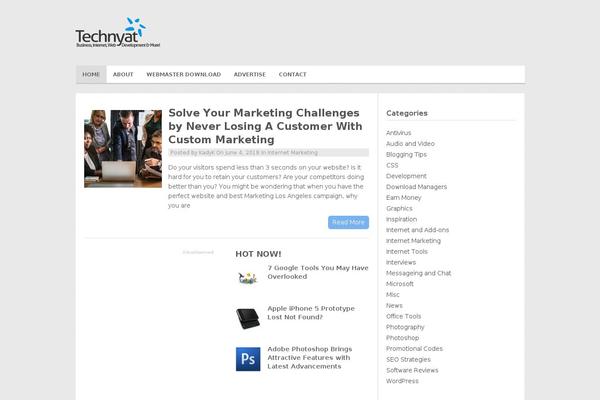 Minimalist theme site design template sample