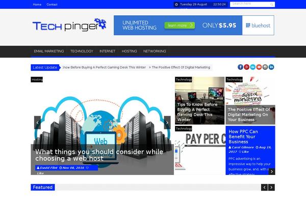 techpinger.com site used Cool Blog