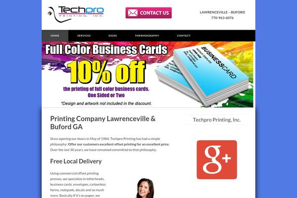 techpro-printing.com site used Builder-benthos
