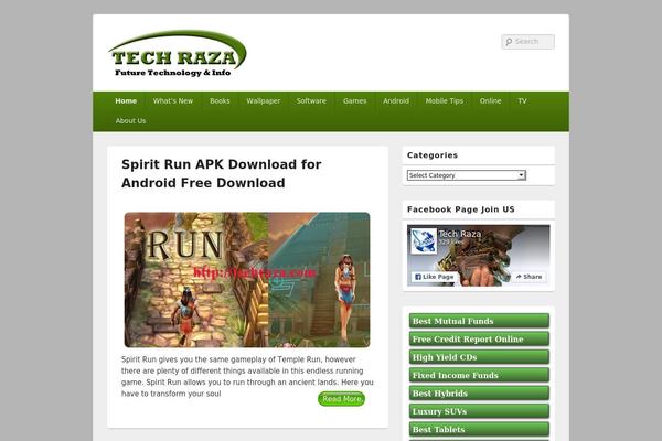 techraza.com site used Bloglo