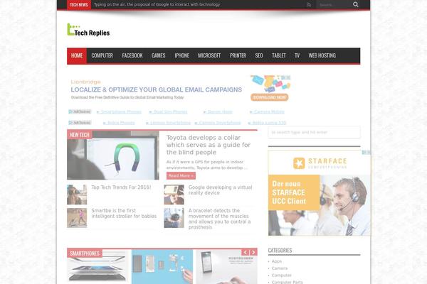 SuperMag theme site design template sample