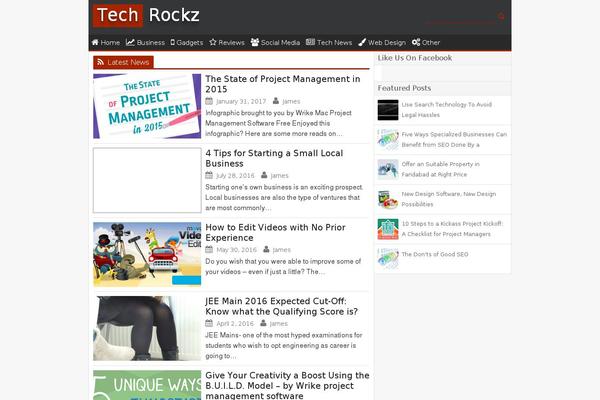 Techblog theme site design template sample