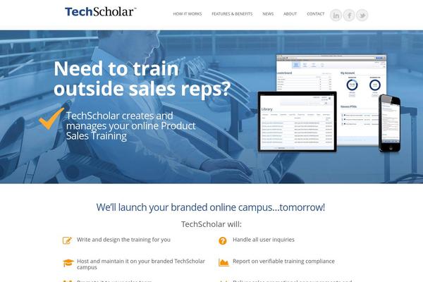 techscholar.com site used Divi Child