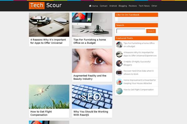Techblog theme site design template sample