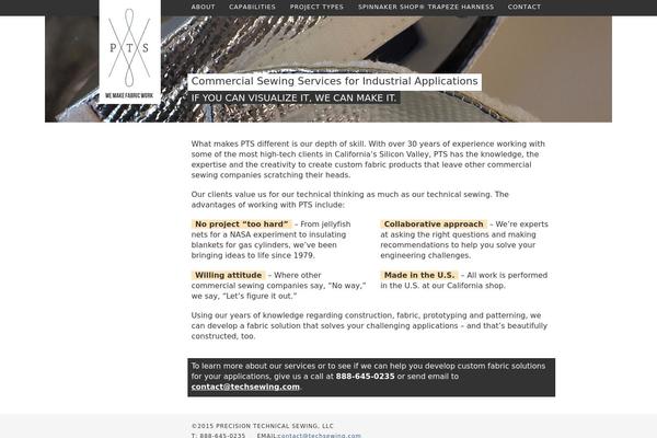 Pts theme site design template sample