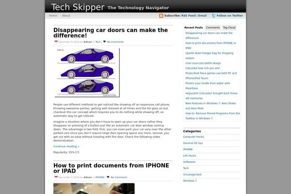iTech theme site design template sample