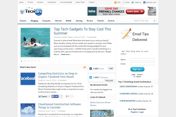Site using User Submitted Posts plugin