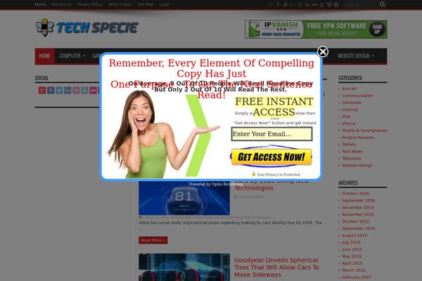 Herald theme site design template sample