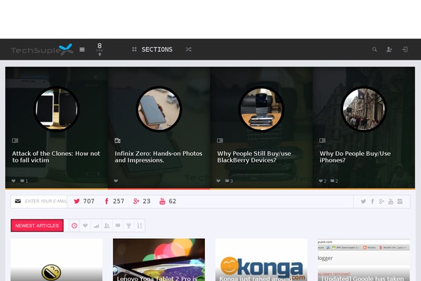 Click-mag theme site design template sample