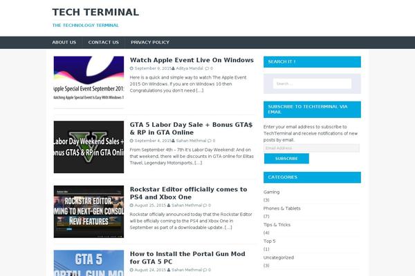 MH TechMagazine theme site design template sample