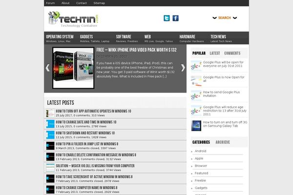 techtin.com site used Techtin