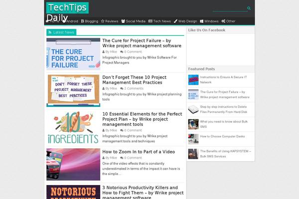 Techblog theme site design template sample