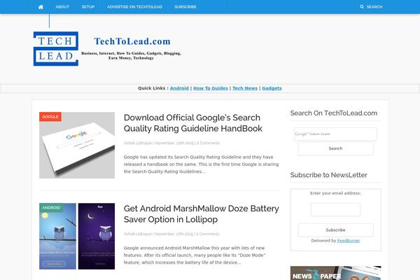 Site using Easy Author Image plugin