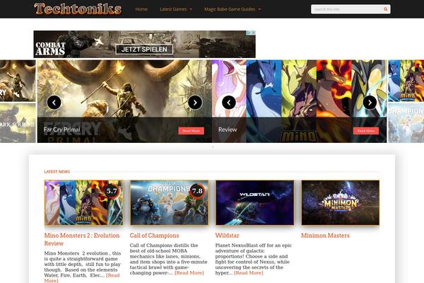 Discovery theme site design template sample
