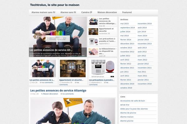 Wp Magazine theme site design template sample