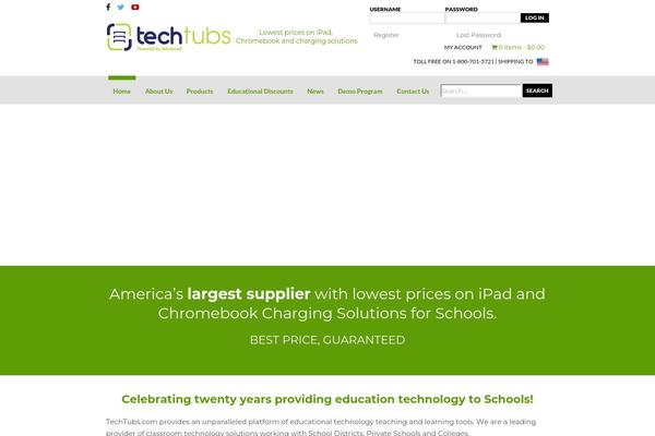 The Retailer Child theme site design template sample