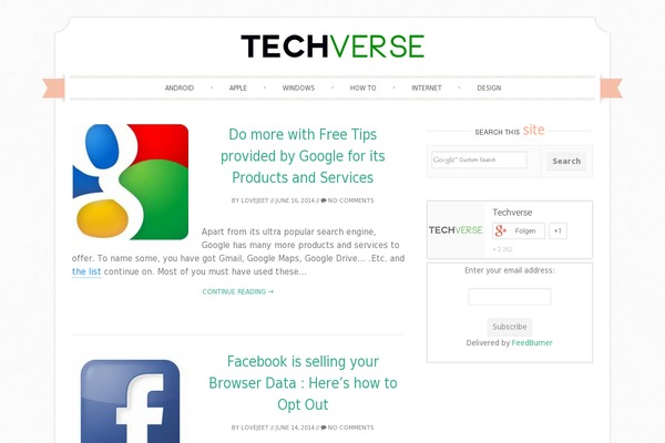 Typology theme site design template sample