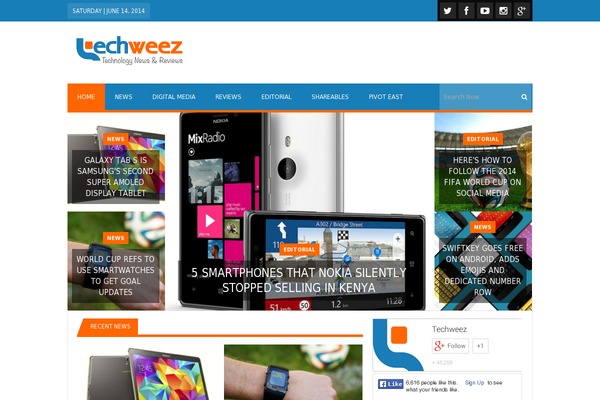 techweez.com site used NewsMag