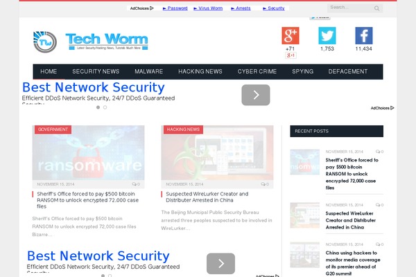 WPNewsman Lite website example screenshot