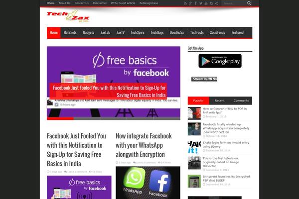 techzax.com site used Techzax