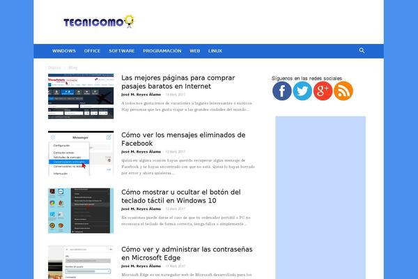 Site using Crafty Social Buttons plugin