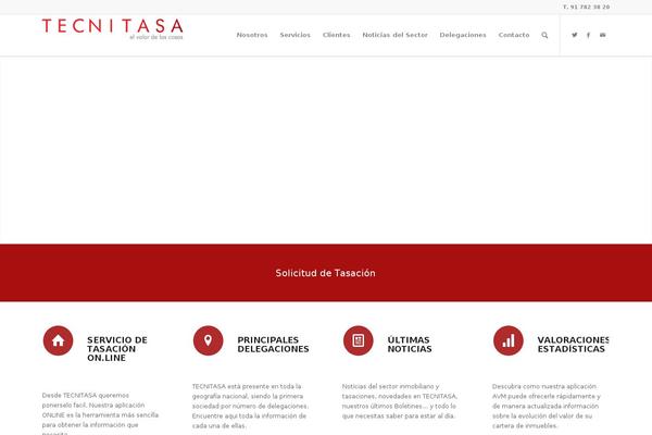 Enfold theme site design template sample