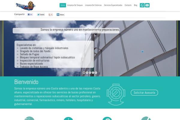 Site using Floating Social Bar plugin