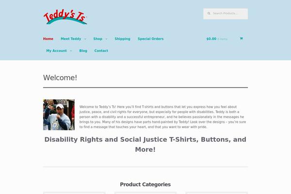 Storefront theme site design template sample