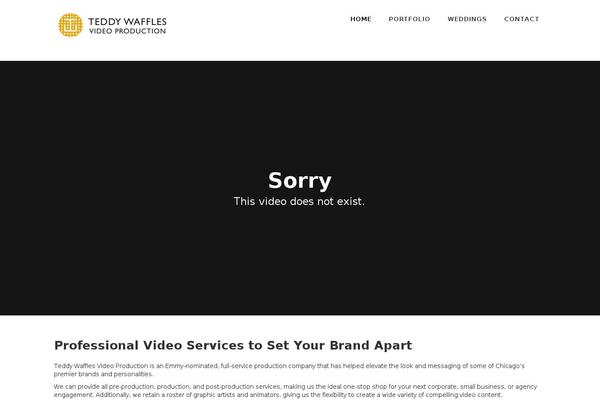 teddywaffles.com site used Creative Portfolio Responsive