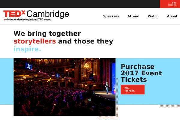 tedxcambridge.com site used Sherman