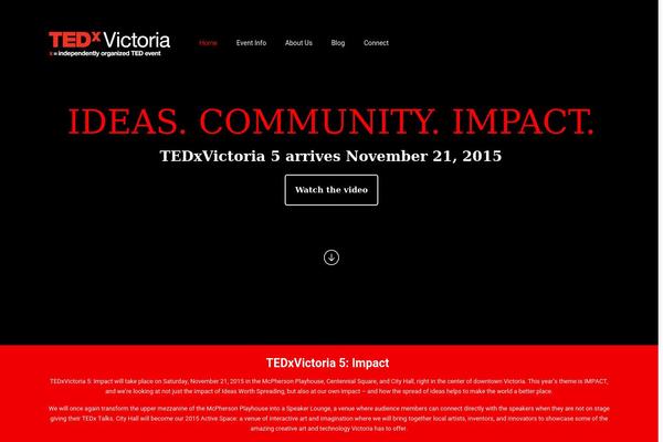 tedxvictoria.com site used Maker